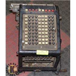 VINTAGE CHEQUE WRITING MACHINE.