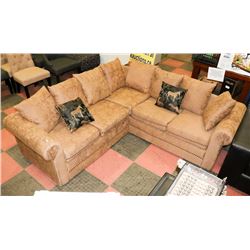 FABRIC AFRICAN STYLE SECTIONAL, 82"X82".