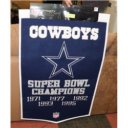 LG 100% WOOL DALLAS COWBOYS PENDANT  24" X 36"