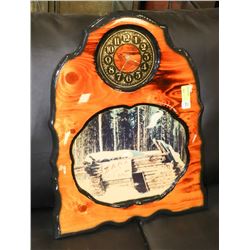 VINTAGE WOOD LAQUER CLOCK