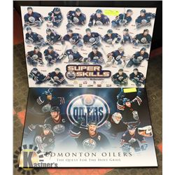 2 OILERS PICTURES 24" X 18"