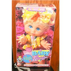 1990 BABY FACE SO SORRY SARAH 13" TALL DOLL IN