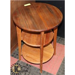 ROUND 3 TIER SIDE TABLE (18" DIA X 25" H)