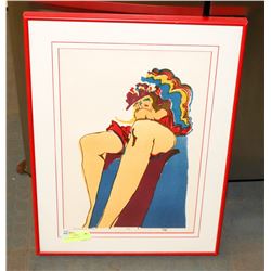 FRAMED MATTED SIGNED "MY FAVORITE MODEL" 3/12 ART.
