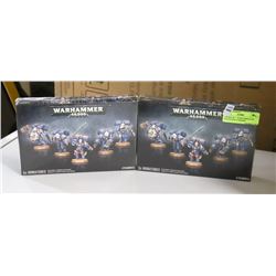 2 BOXES OF 5  WARHAMMER 40K SEALED SPACE MARINE