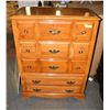Image 1 : 5 DRAWER DRESSER, 35.5"X18"X49".