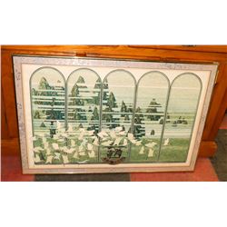 LARGE FRAMED LIMITED EDITION PRINT 'LES IBIS'.