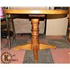 Image 2 : ROUND WOOD KITCHEN TABLE (42"X30.5").