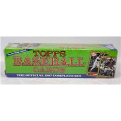 1987 TOPPS BASEBALL COMPLETE CARD SET