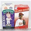Image 1 : LOT OF 2 MAJOR LEAGUE BASEBALL BOBBLE HEADS