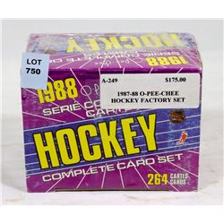 1987/88 O-PEE-CHEE HOCKEY FACTORY SEALED CARD SET