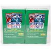 Image 1 : LOT OF 2 BOXES OF SEALED 1990 PRO SET NFL FOOTBALL