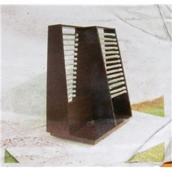 9 NEW PVC HANGER RACKS, BLACK WALNUT FINISH,