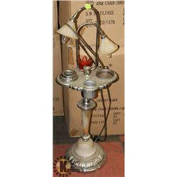 1940S TULIP ASHTRAY SIDE STAND LAMP.