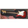 Image 1 : STAGE GUITAR ELECTRIC CLASSIC SERIES RED WITH SOFT