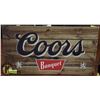 Image 1 : VINTAGE COORS NEON SIGN - 22" W X 17"H.