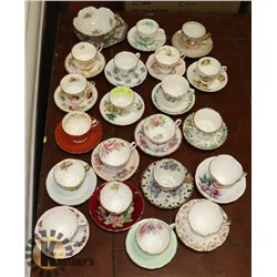 ESTATE COLLECTION OF FINE BONE CHINA TEA CUP &