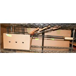 LOT OF ASSORTED COOKERS INCL HAMBURGER & HOTDOG.