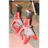 Image 1 : PAIR OF HEAVY DUTY 6TON JACK STANDS (BIG RED)