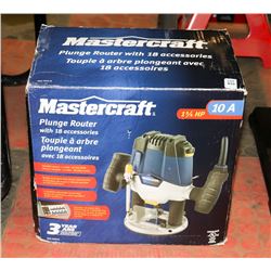 NEW PLUNGE ROUTER WITH BIT KIT.