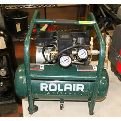 ROLAIR  1HP SINGLE STAGE OIL-LESS COMPRESSOR WITH