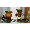 Image 1 : SET OF DECORATIVE FLOWER DESIGNED TABLE LAMPS