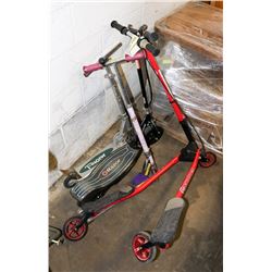 LOT OF 4 SCOOTERS AS IS