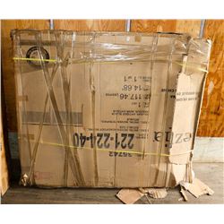 DOUBLE METAL WOVEN HEADBOARD AND FOOTBOARD