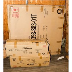 LOT OF 2 NEW 48" X 48" DINING TABLES