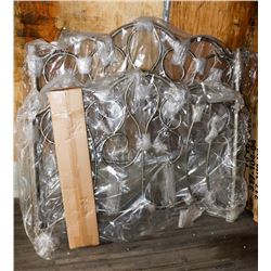 NEW DOUBLE SIZE METAL HEADBOARD WITH FOOTBOARD