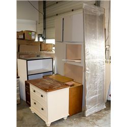 LARGE LOT OF ASSORTED CABINETS / NIGHTSTAND