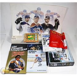 LOT OF COLLECTIBLES INCL 2011 EDMONTON OILERS