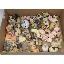 FLAT OF PIG COLLECTIBLES