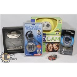 ESTATE BOX WITH PC VIDEO CAM, PEDOMETER, HANDS