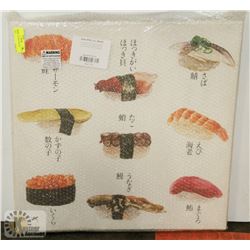 NEW LARGE SUSHI PRINT ON CANVAS