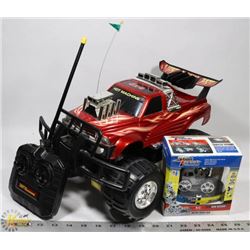 RADIO SHACK HOT MACHINE 4X4 WITH REMOTE CONTROL &