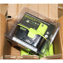 CASE OF 4 POWER IT 18 VOLT POWER TOOL BATTERIES