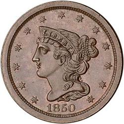 [L#1008] 1850 H1C C-1 R2- MS60+.