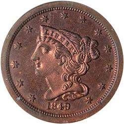 [L#1009] 1849 H1C SmDt 1st Restrike PCGS PR64 RB