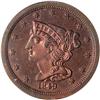 Image 1 : [L#1009] 1849 H1C SmDt 1st Restrike PCGS PR64 RB