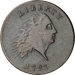 [L#1011] 1793 L1C S-3 R3- VF25. Chain AMERICA.