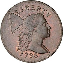 [L#1016] 1796 L1C S-81 R3- MS60. Liberty Cap.