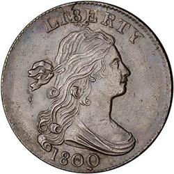 [L#1022] 1800 L1C S-197 R1 AU50. The Q Variety.