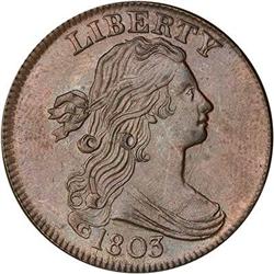 [L#1027] 1803 L1C S-258 R1 MS62 SmDt LgFrac