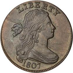 [L#1032] 1807 L1C S-271 R1 MS62. Comet Obverse.