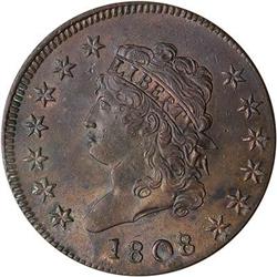 [L#1035] 1808 L1C S-279 R1 PCGS MS63 BN