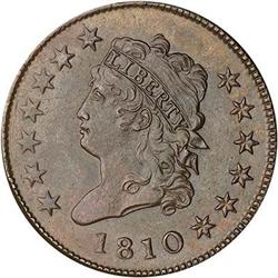 [L#1037] 1810 L1C S-282 R2 EF45. Turban Head.