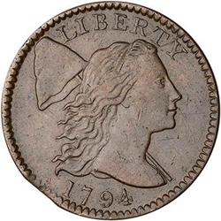 [L#1218] 1794 L1C S-72 R2 EF40. Head of 1795.