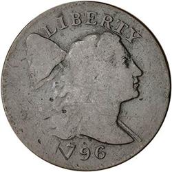 [L#1243] 1796 L1C S-91 R3 VG7. Liberty Cap.