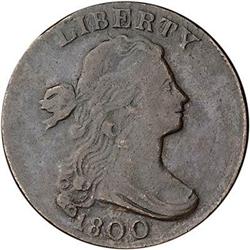 [L#1376] 1800 L1C S-198 R5+ G6. Clipped Planchet.